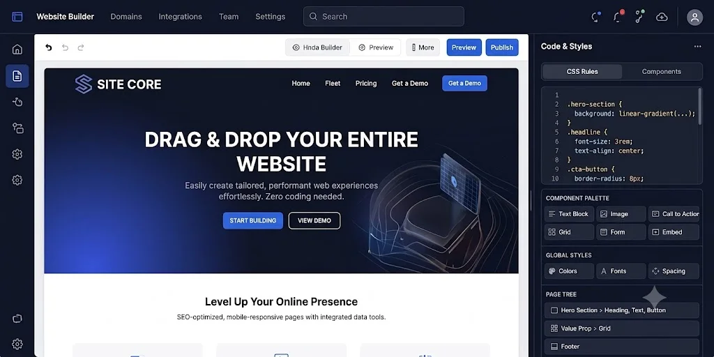AI POWERED WEBSITE BUILDER